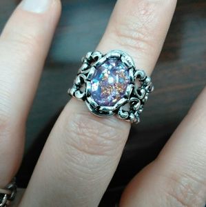 Vintage style 925 silver ring